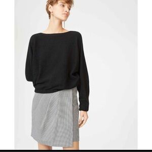 Club Monaco Mogan Dolman Sleeve Wool Blend Sweater Black Size M